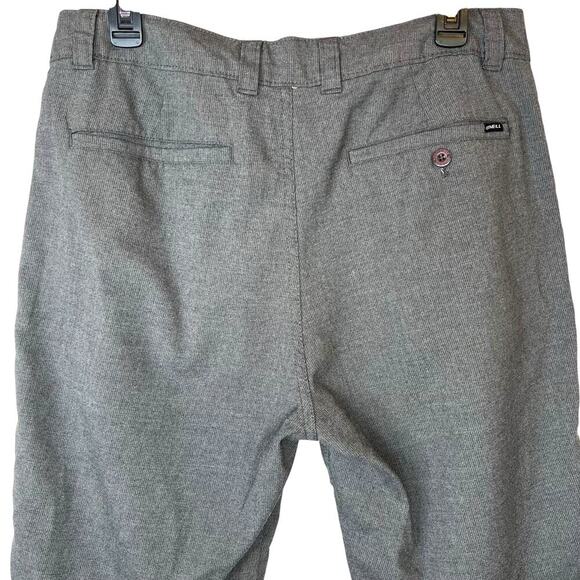 O'NEILL 9.5" Flat Front Chino Shorts 21" Outseam in Grey Men's 32" Waist - Picture 6 of 11